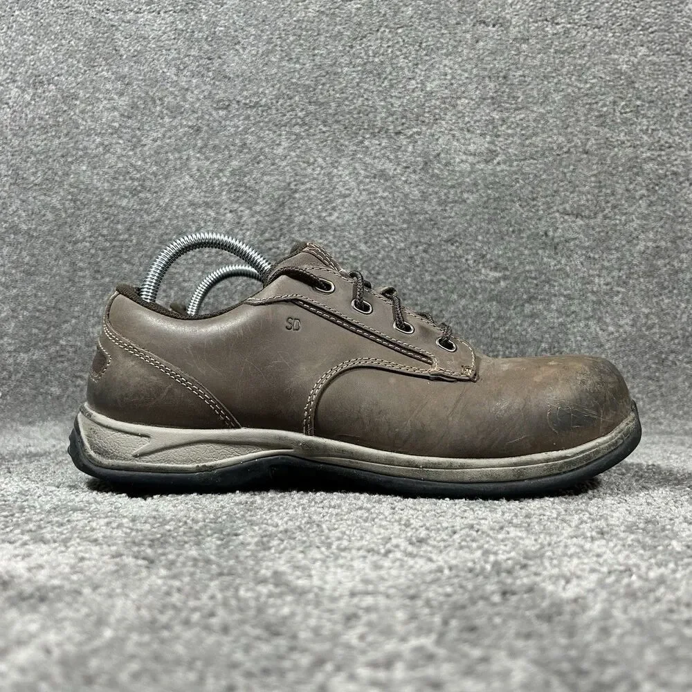 Red Wing ComfortPro 2309 Women’s Sz 10 D Brown Leather Oxford ST Work Shoes Used